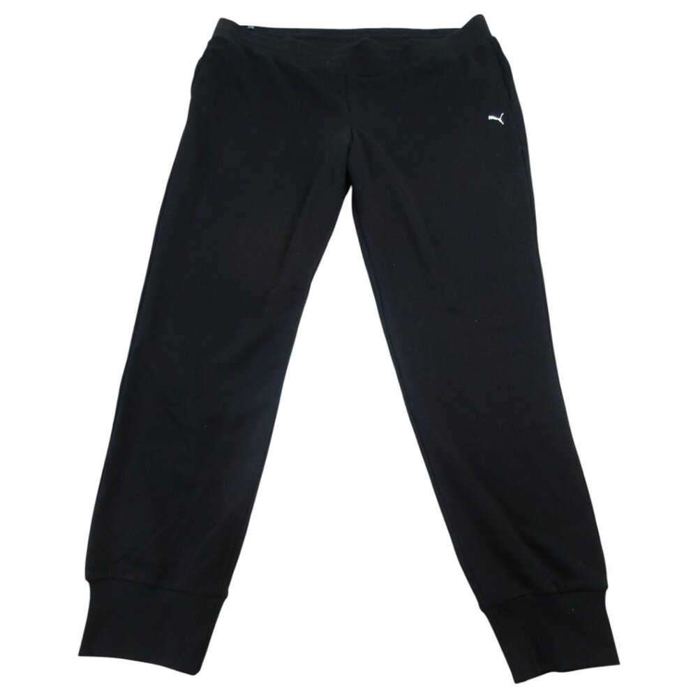 PUMA Jogger‎ Sweatpants Mens 2XL Black Fitted Gym Sports Athletic Elastic Waist